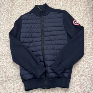 Canada Goose Kids Dark Blue Zip-Up Sweater